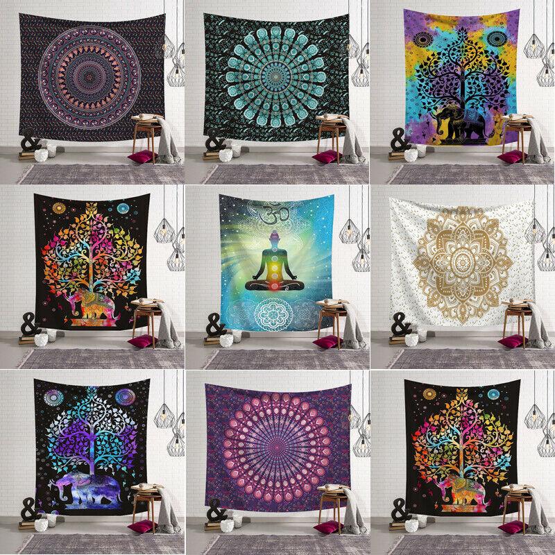 Tapestry Wall Indian Mandala Pattern Multifunction Blanket