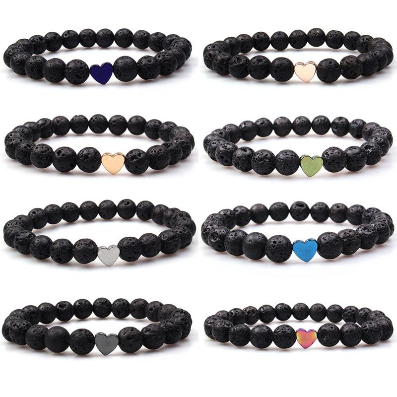 Volcanic Lava Stone Essential Oil Diffuser Bracelets