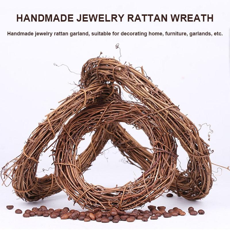 Retro Handmade Jewelry Rattan Wreath