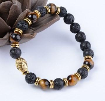 Golden Buddha Yoga essential oils diffuser Bracelet