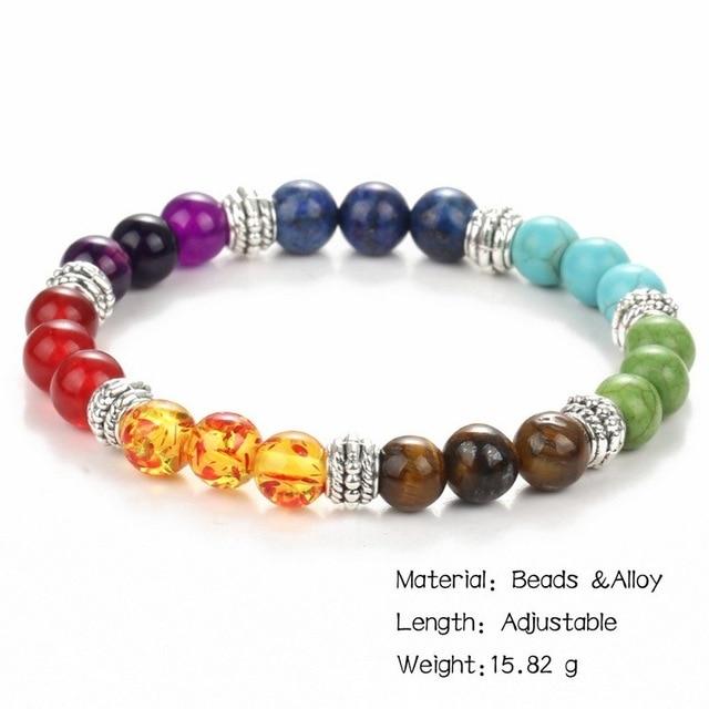 Fashion Lava Beads Reiki Yoga Jewel Bracelet