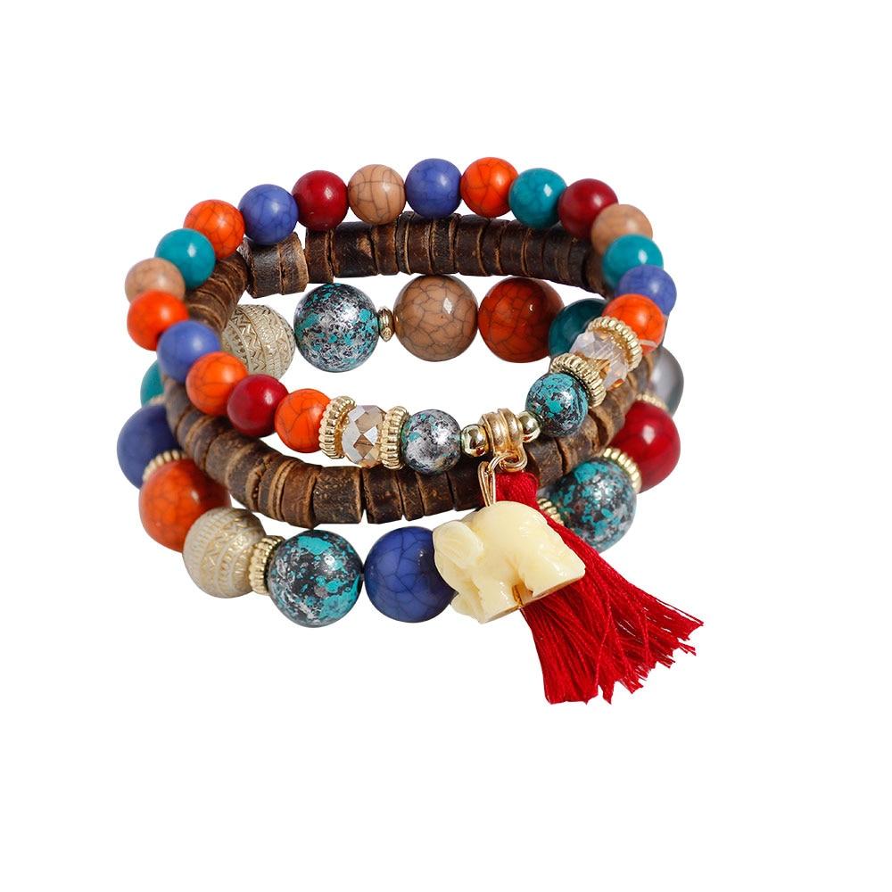 Woman Bohemian Multilayer Beads Jewelry Bracelet