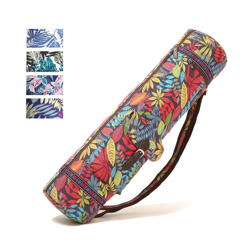 Printed Yoga Mat Backpack Bag Case