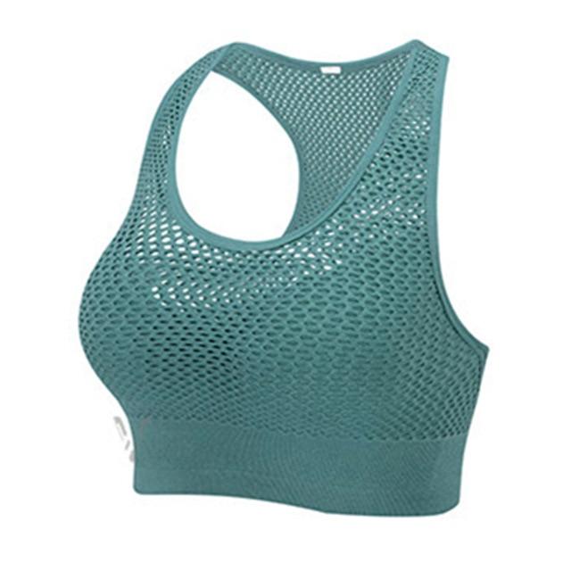 Mesh Padded Fitness Yoga Bra Tops